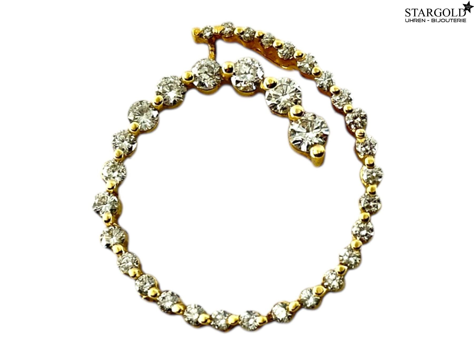 Anhänger aus 18K Gelbgold 750 mit Diamanten - 1290 CHF Zürich