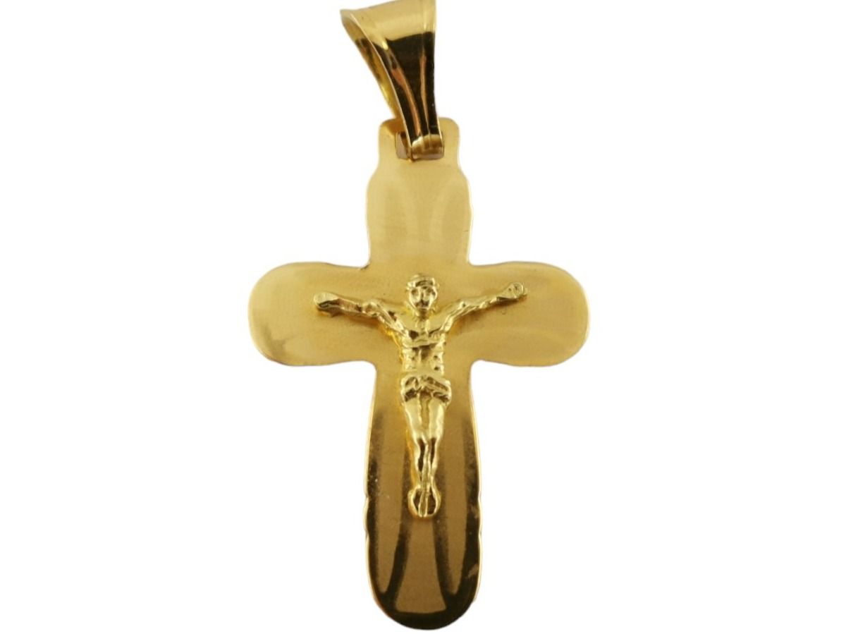 18K Gold Kreuz Anhänger