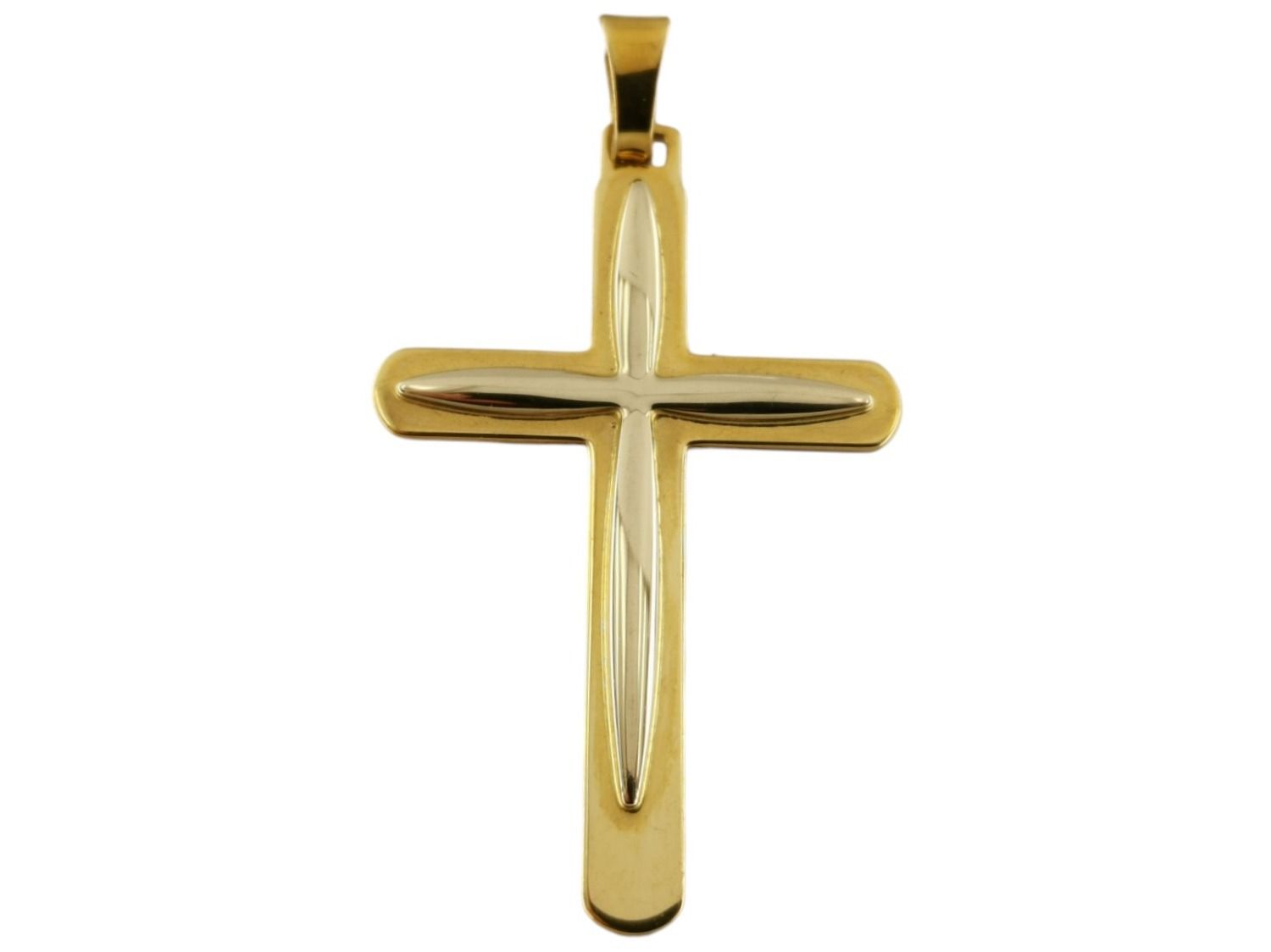 18K Gold Kreuz Anhänger