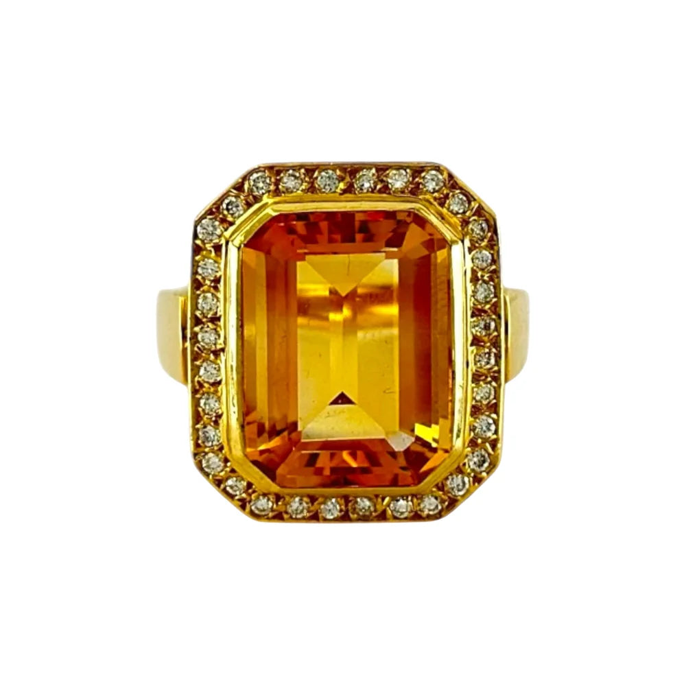 18K white gold ring with diamonds- RING05122