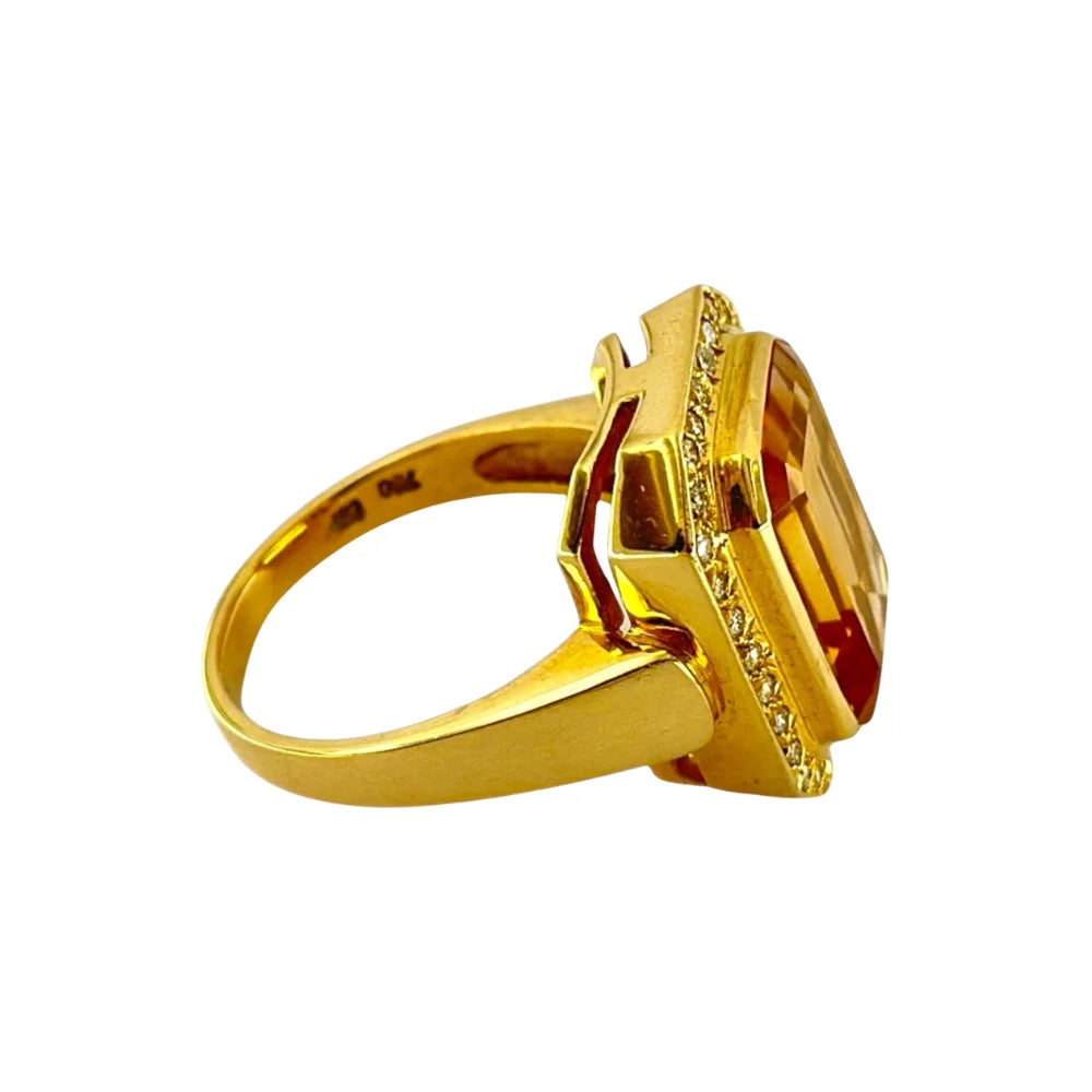 18K white gold ring with diamonds- RING05122