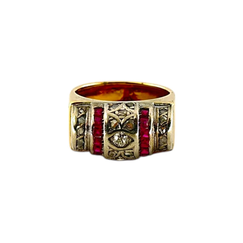 18K white gold ring with sapphire - RING05122