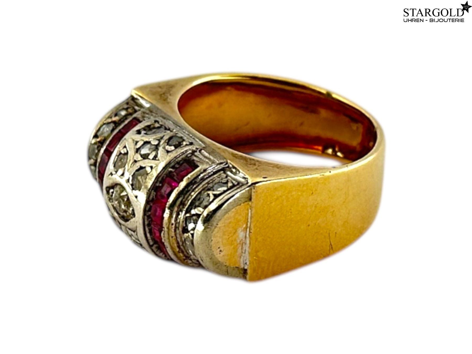 18K Goldring mit Brillanten & Rubin - 1190 CHF Zürich