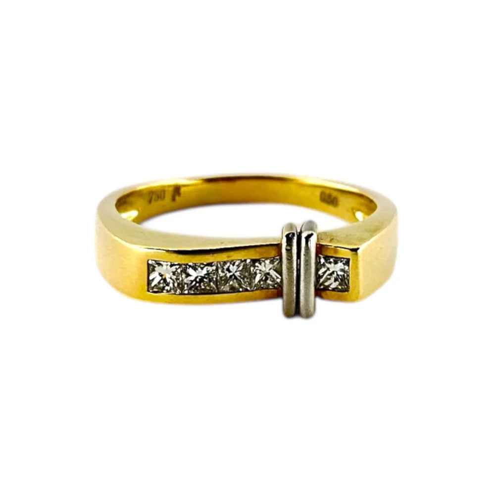 18K white gold ring with diamonds - RING05122