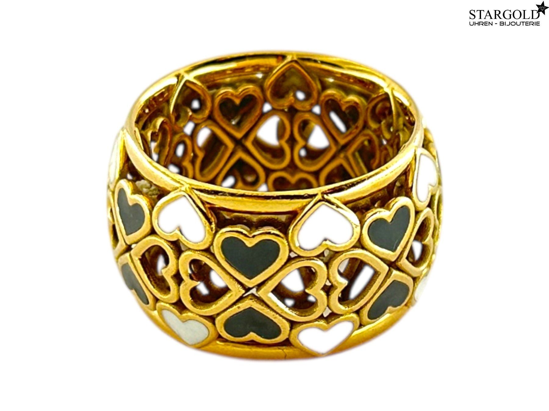 Ring 18K Gelbgold 750 mit Herzmotiven - 1590 CHF Zürich