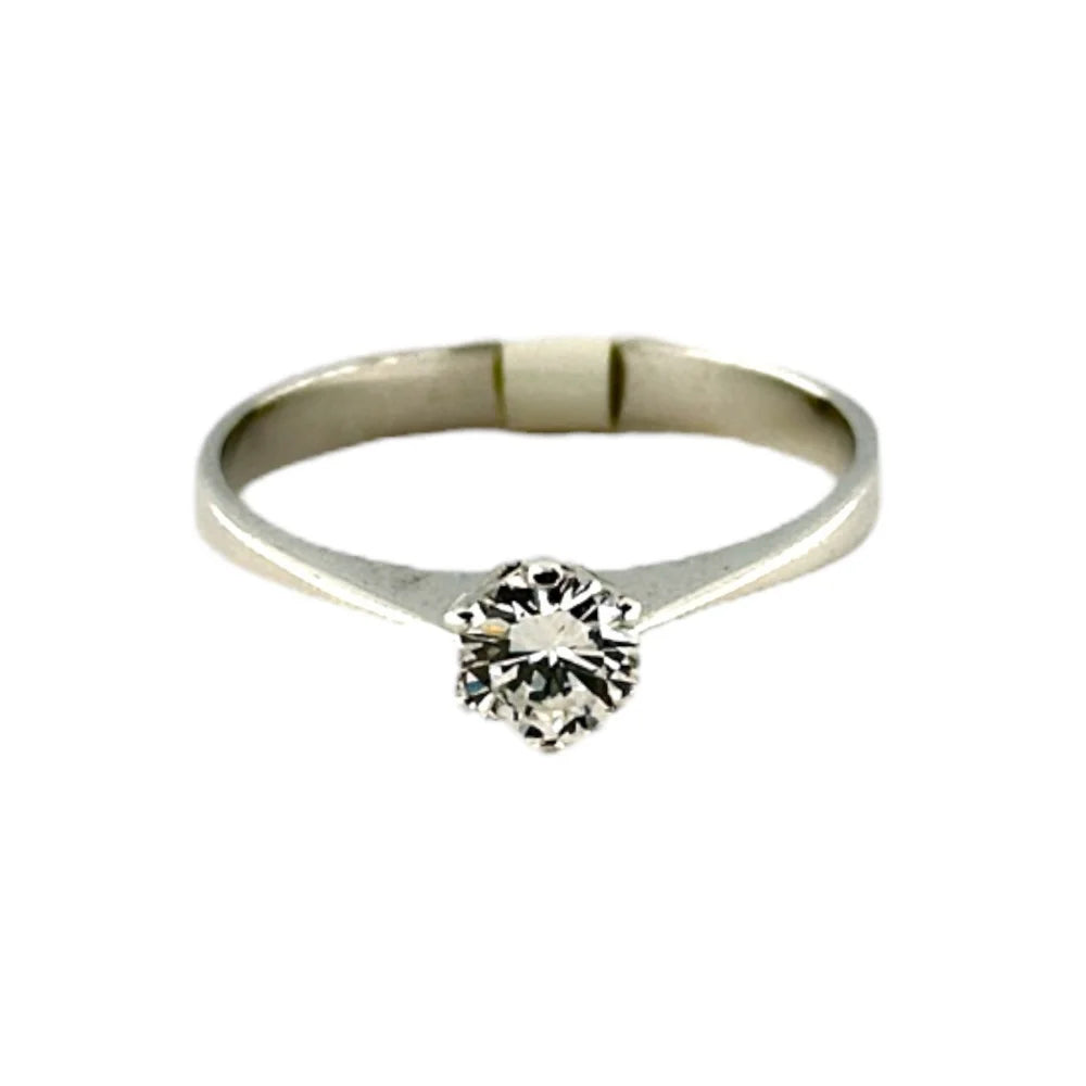 18K white gold ring with sapphire - RING05122