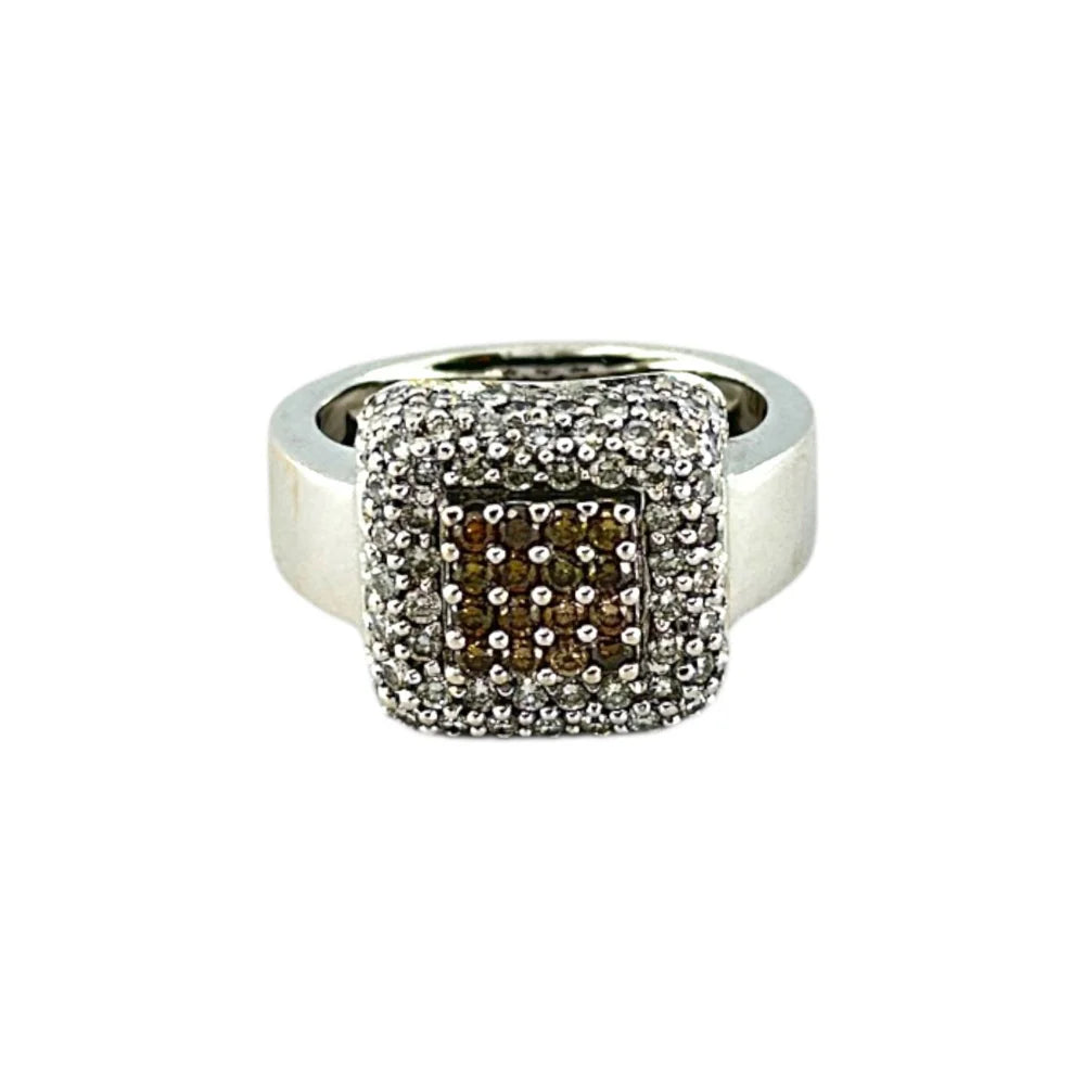 18K white gold ring with diamonds - RING05122