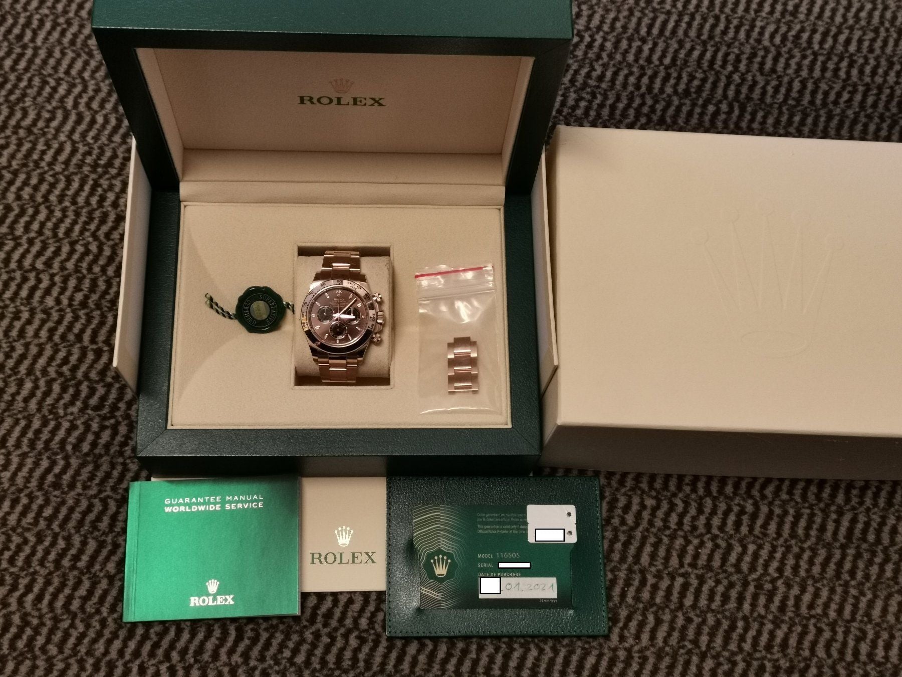 Rolex Daytona Rosegold Chocolate Dial 116505