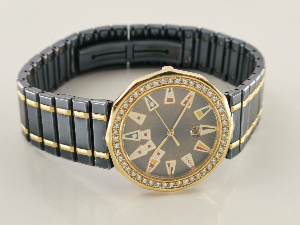 Corum Admiral’s Cup Stahl/Gold Diamanten