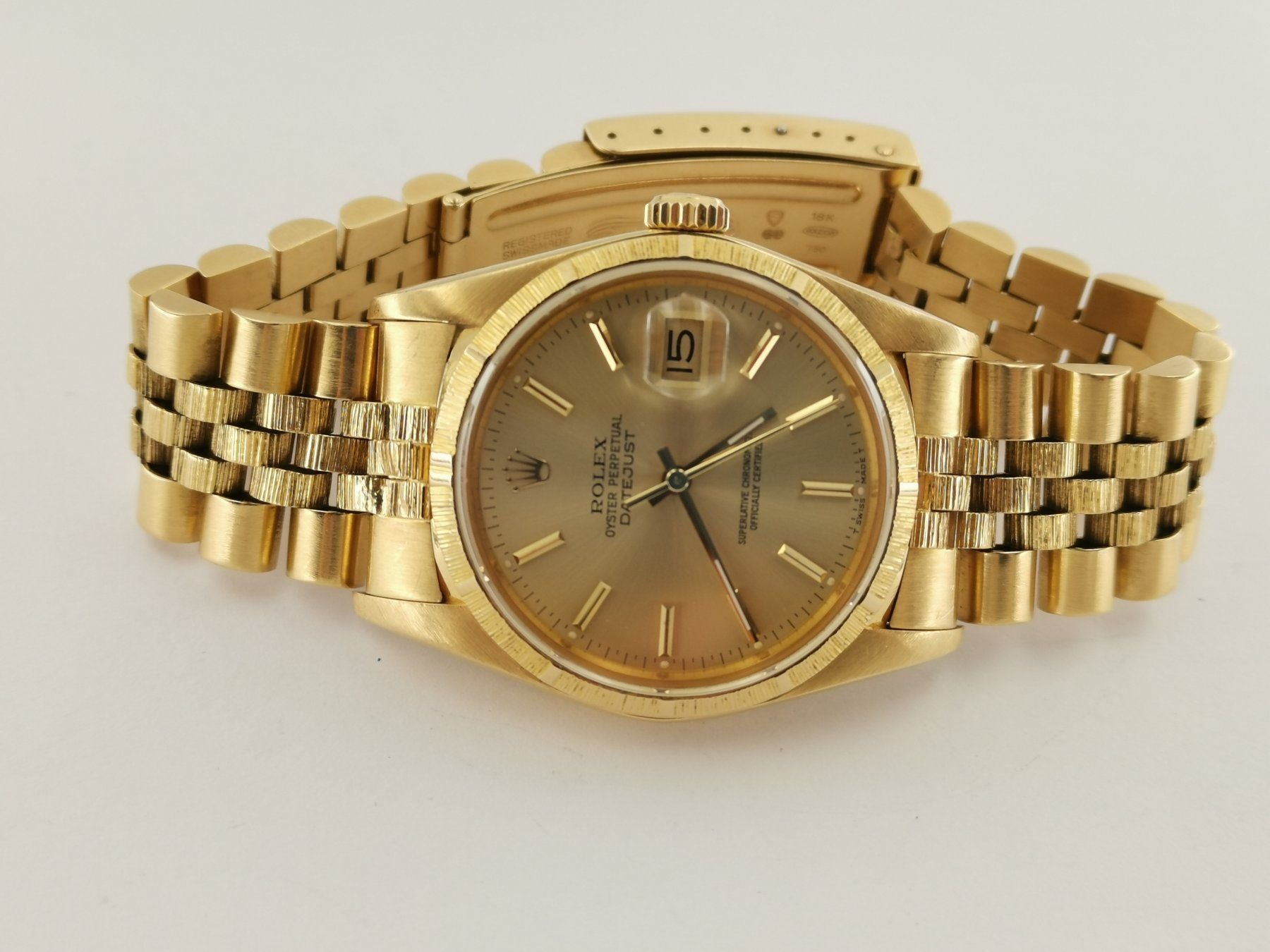 Rolex Datejust 36 Gold - 16078, Rare Bark Finish