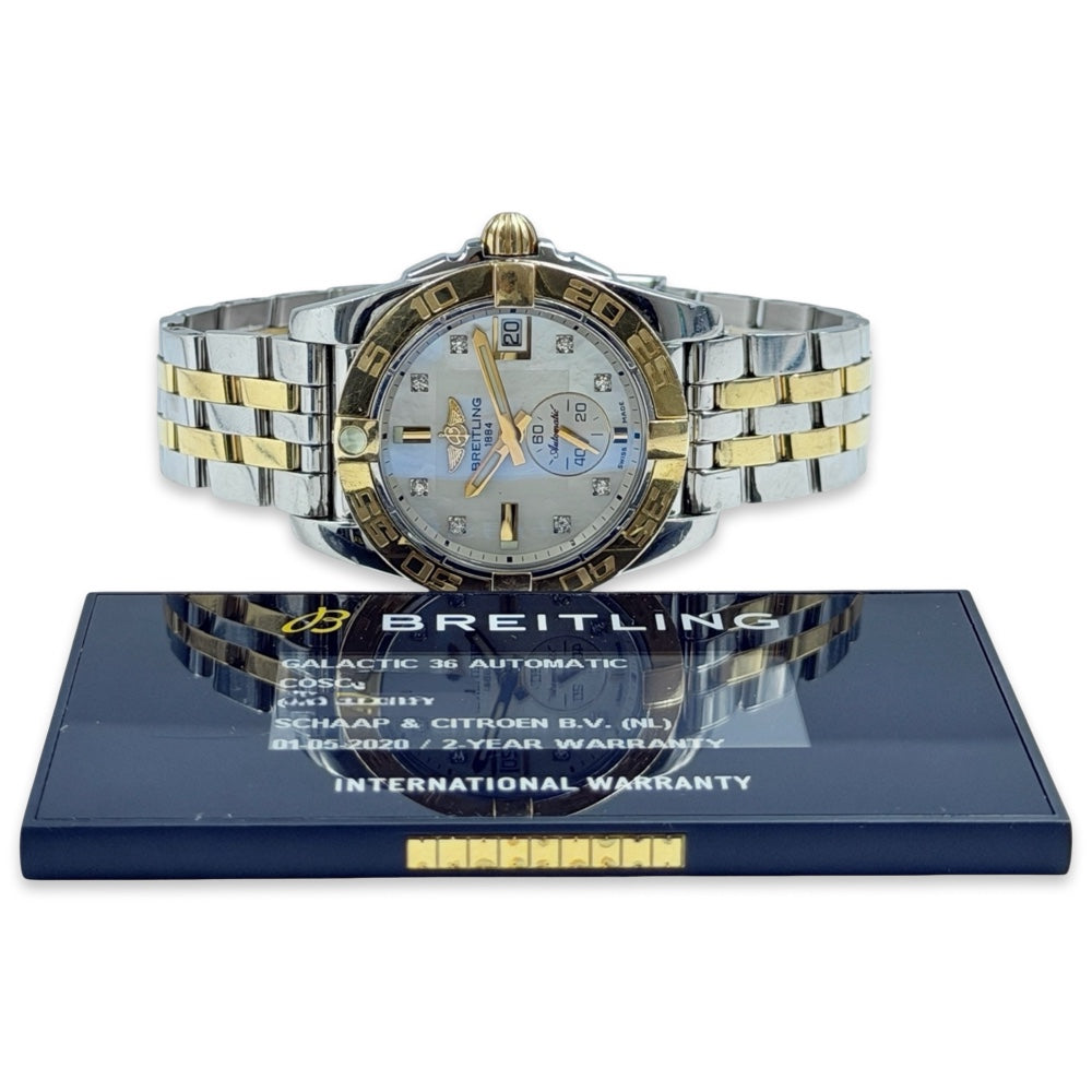 Breitling Galactic 36 Mother of Pearl Diam. - C37330121A2C1