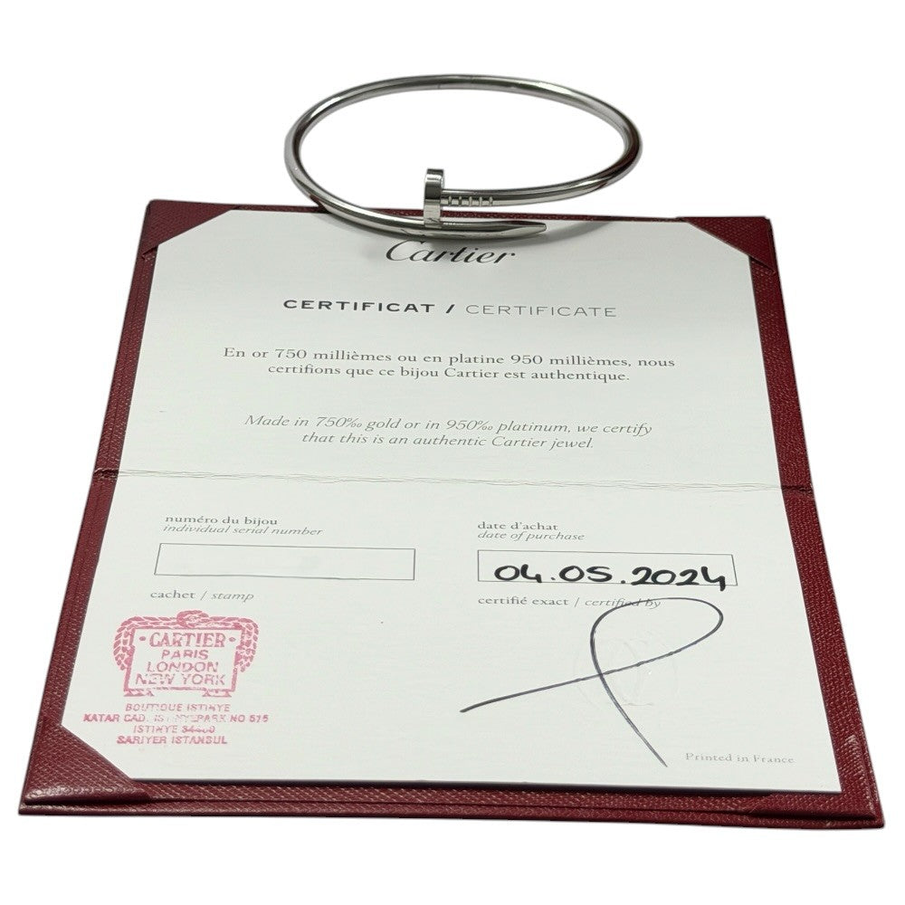 Cartier Juste un Clou Armreif Weissgold