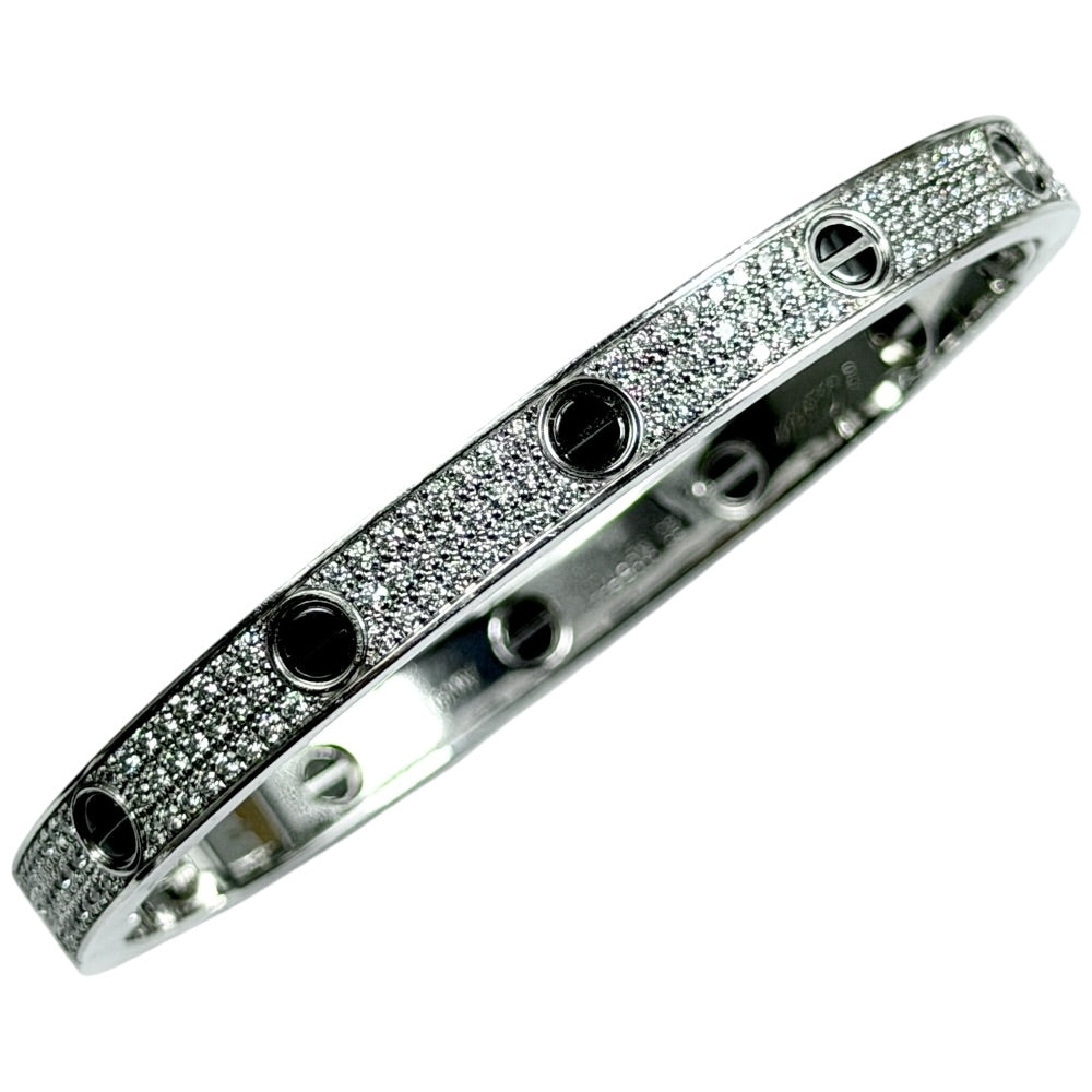 Cartier LOVE bracelet, classic model, paved, ceramic