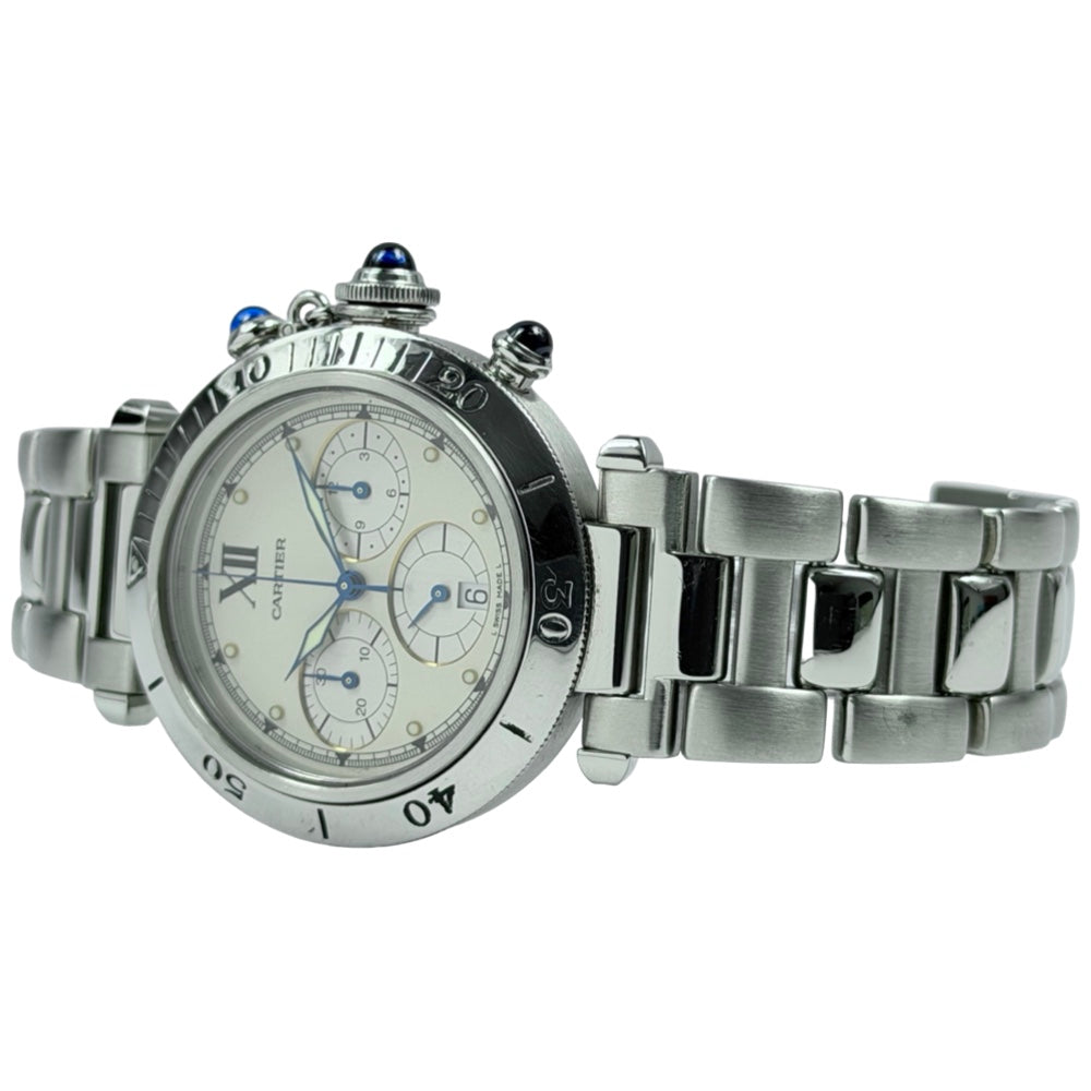 Cartier Pasha Chronograph Quarz - W31004H3