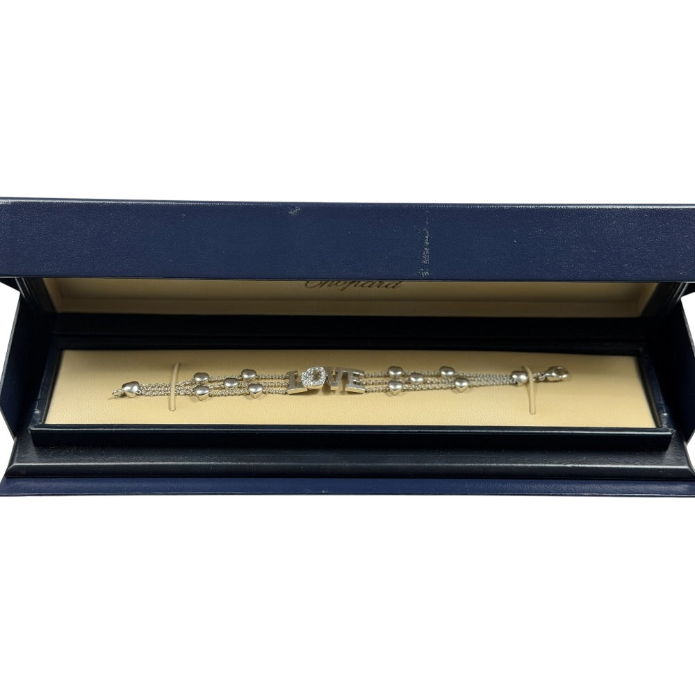 Chopard Happy Diamonds Love Bracelet 18K Weissgold