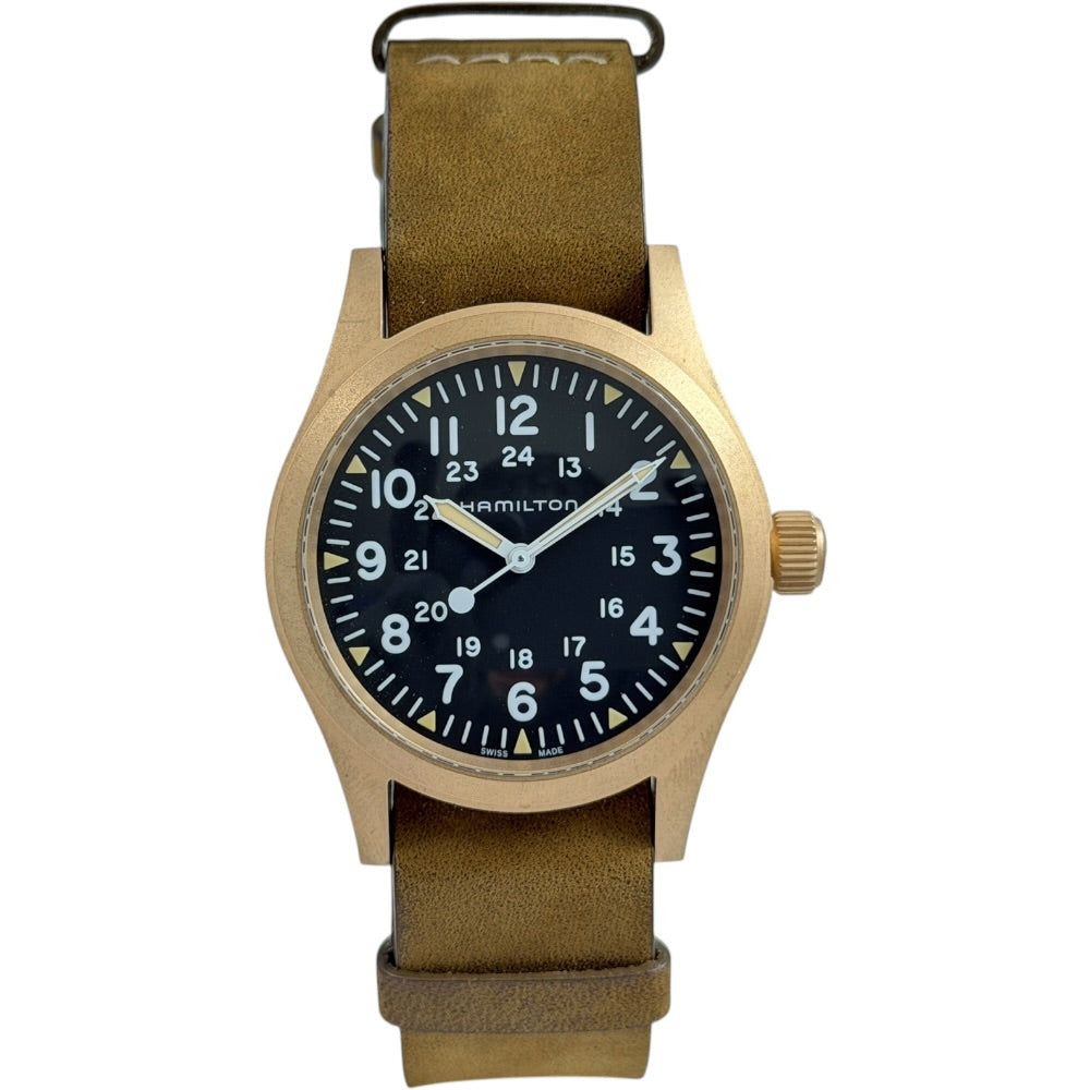 HamiltonKhakiFieldMechanicalBronze-H69459530-Stargold_1 auf Stargold.ch erhältlich.