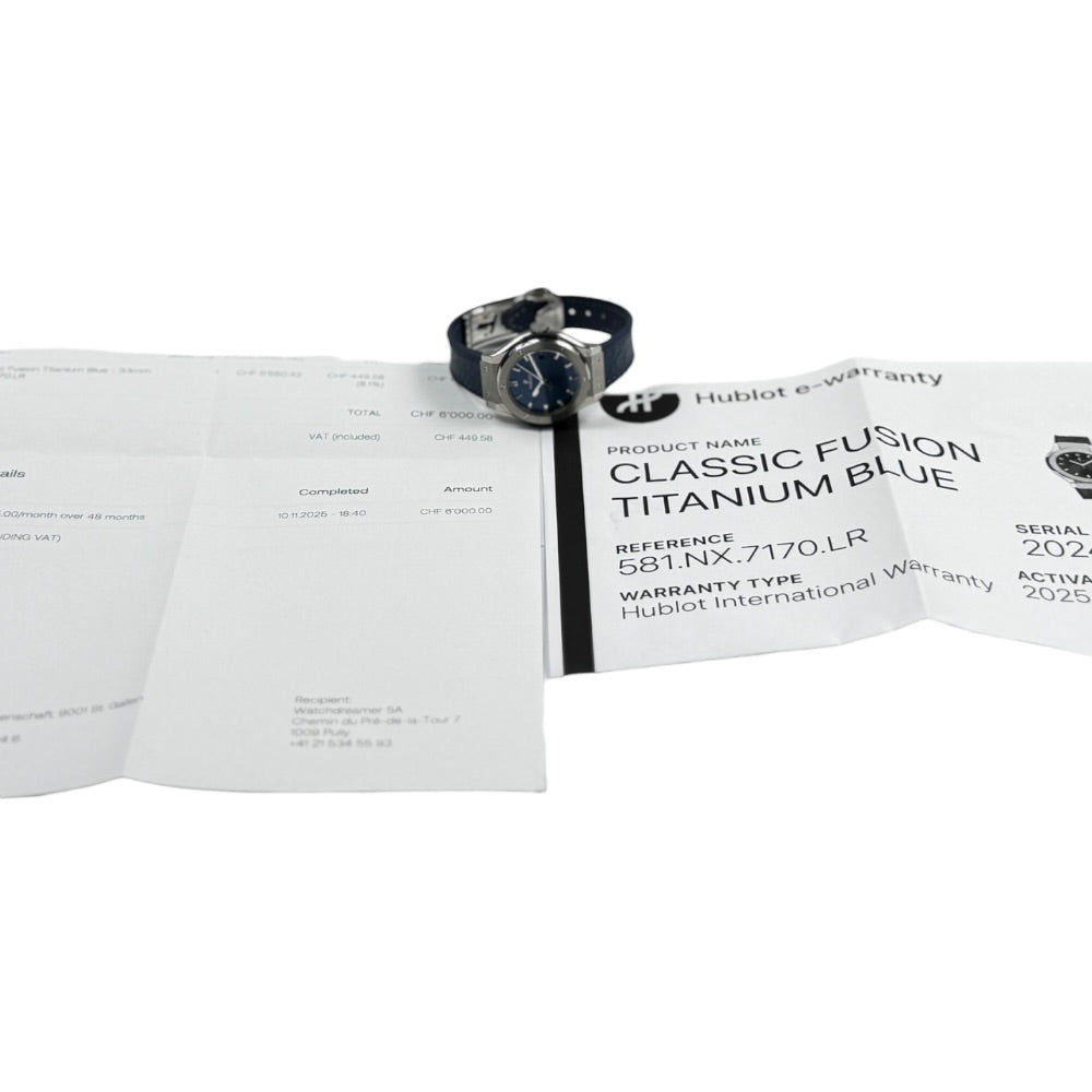 Hublot Classic Fusion Blue - 581.NX.7170.LR
