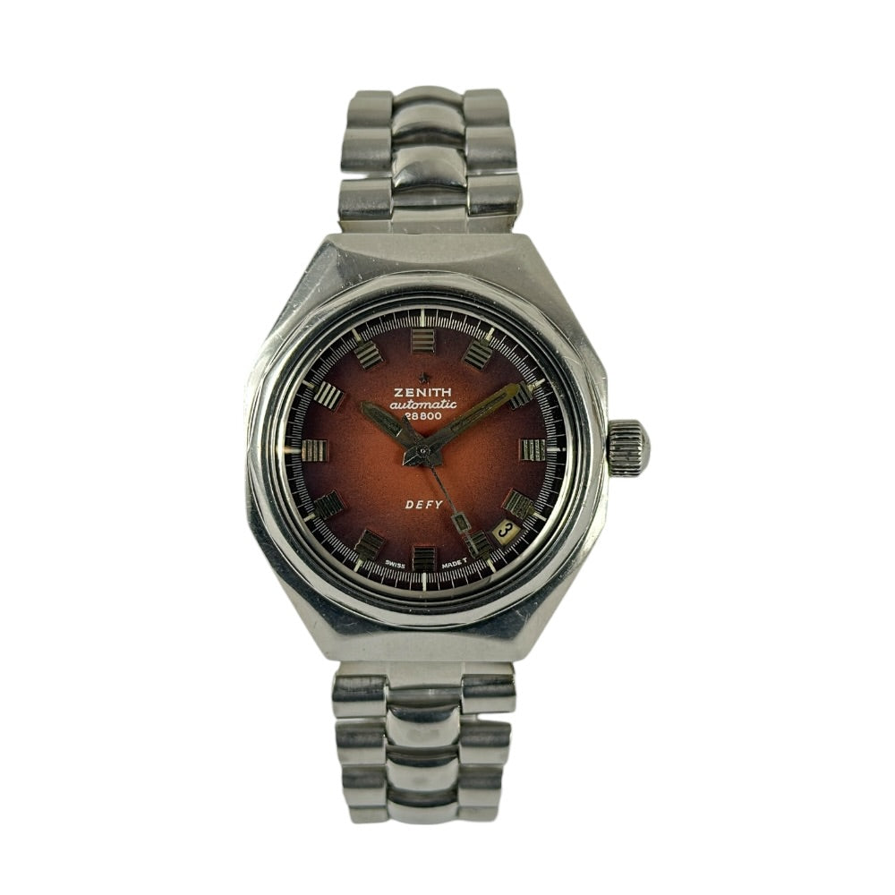 Zenith Defy 28800 Burgundy dial vintage auf Stargold.ch erhältlich.