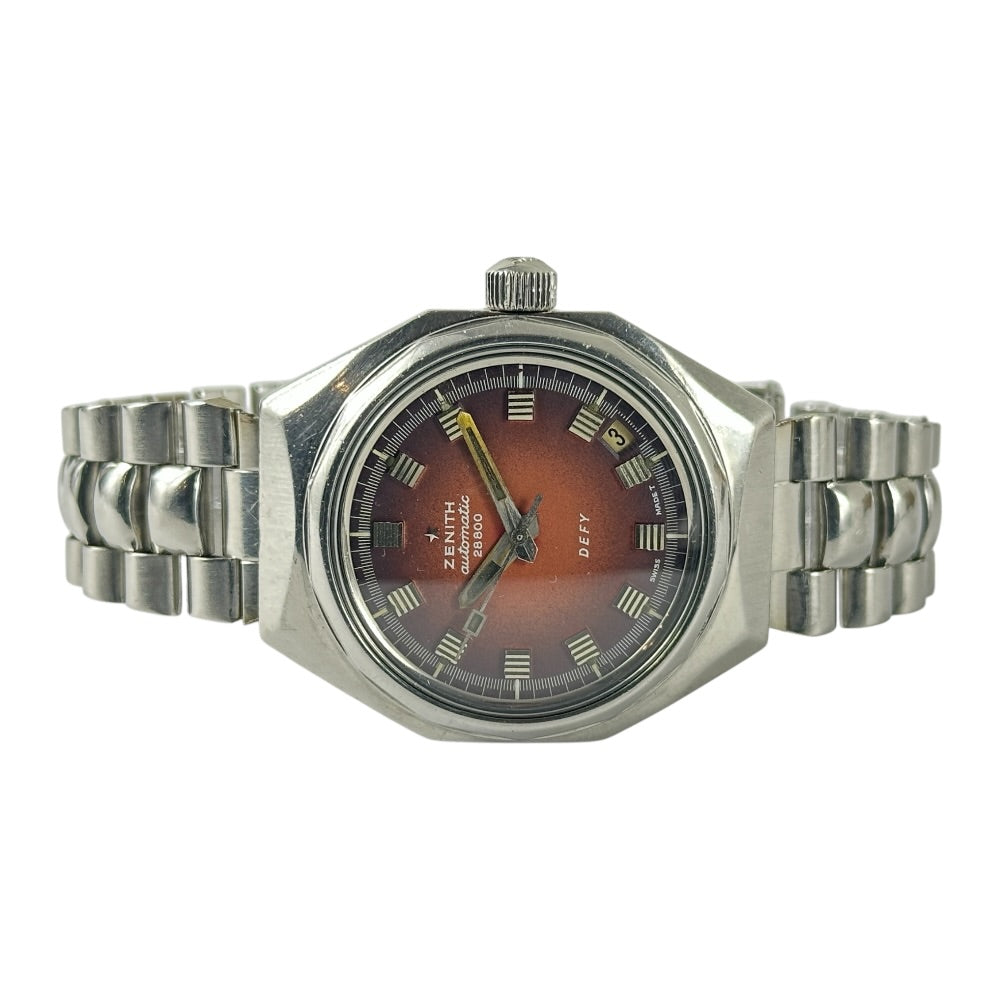 Zenith Defy 28800 Burgundy dial vintage