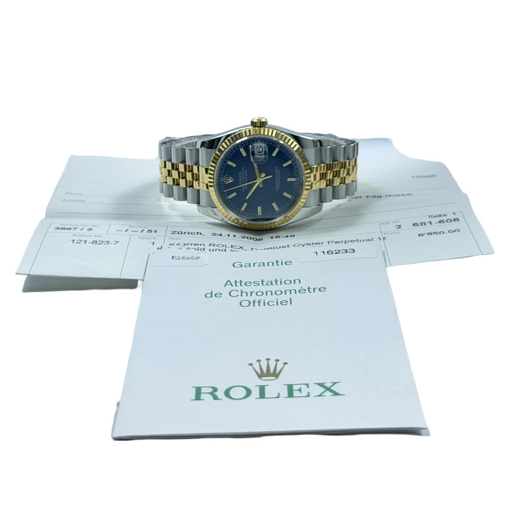 Rolex Datejust 36 Blau - 116233