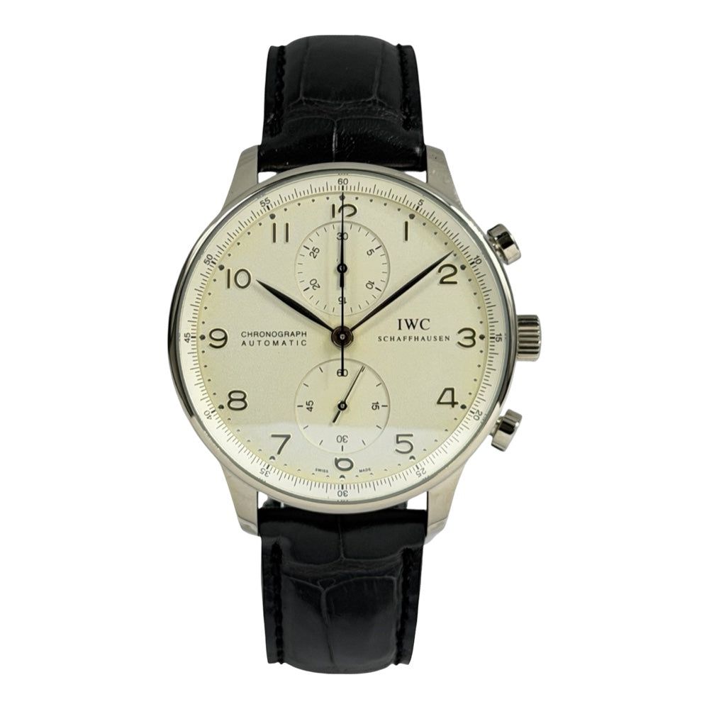 IWC Portugieser Chronograph 18K Weissgold - IW3714 auf Stargold.ch erhältlich.