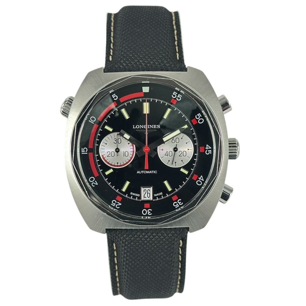 Longines Heritage Diver Chronograph - L2.796.4.52.2 auf Stargold.ch erhältlich.