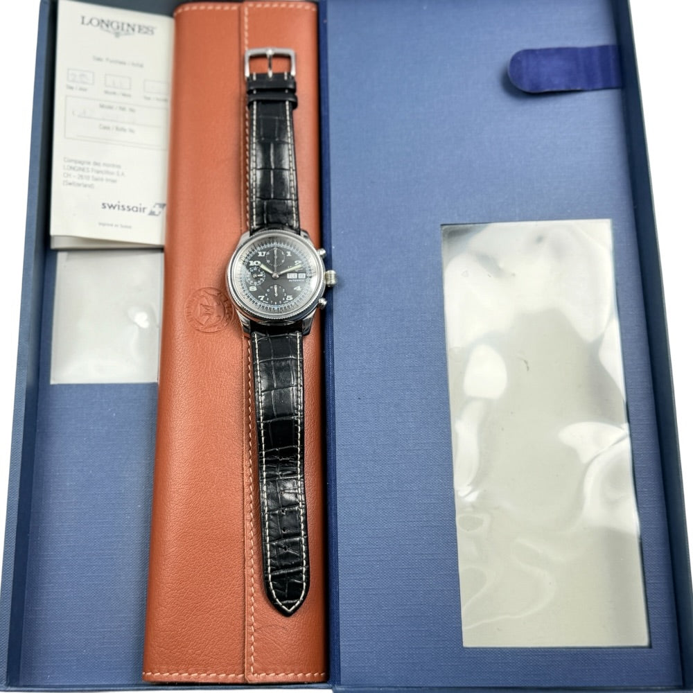 Longines Weems Chronograph SE Swissair n°5 Herrenuhr - L12.62.4