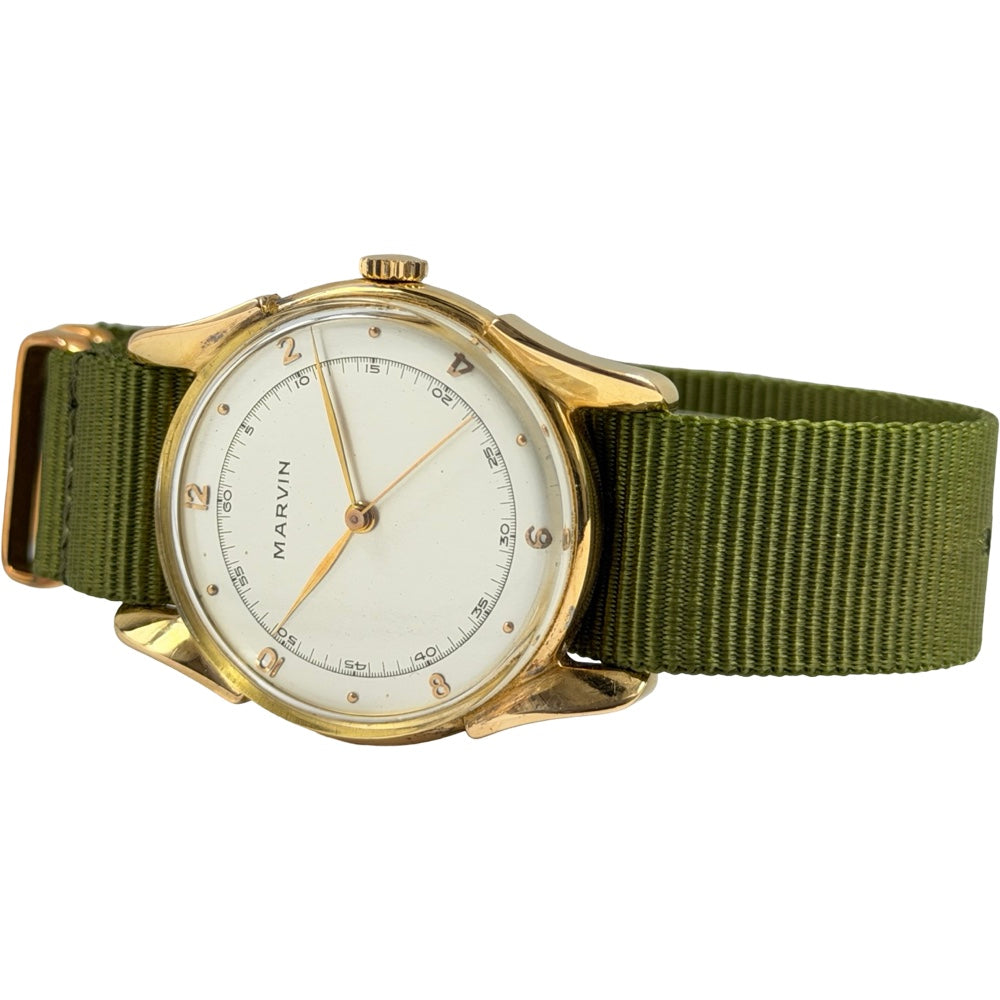 Marvin Handaufzug Vintage Gold