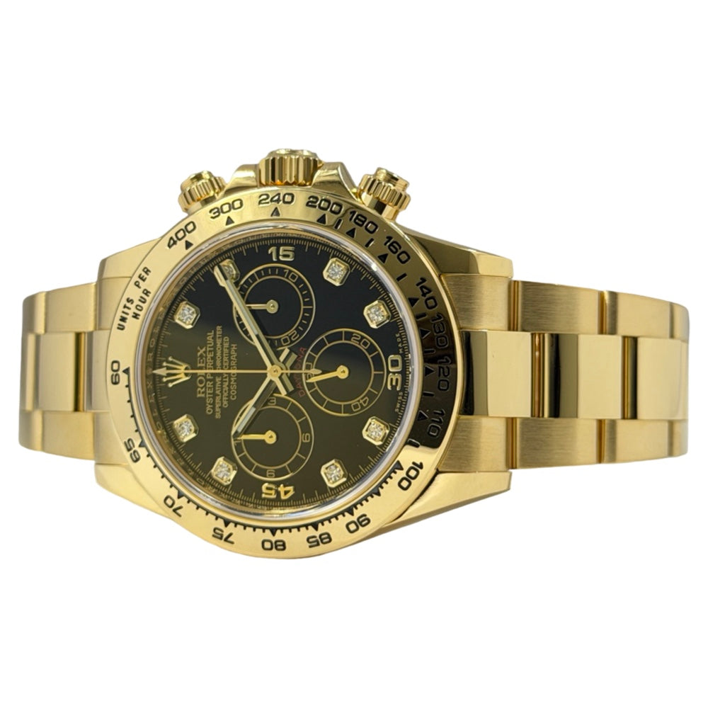 Rolex Cosmograph Daytona Schwarz Diamanten - 116508