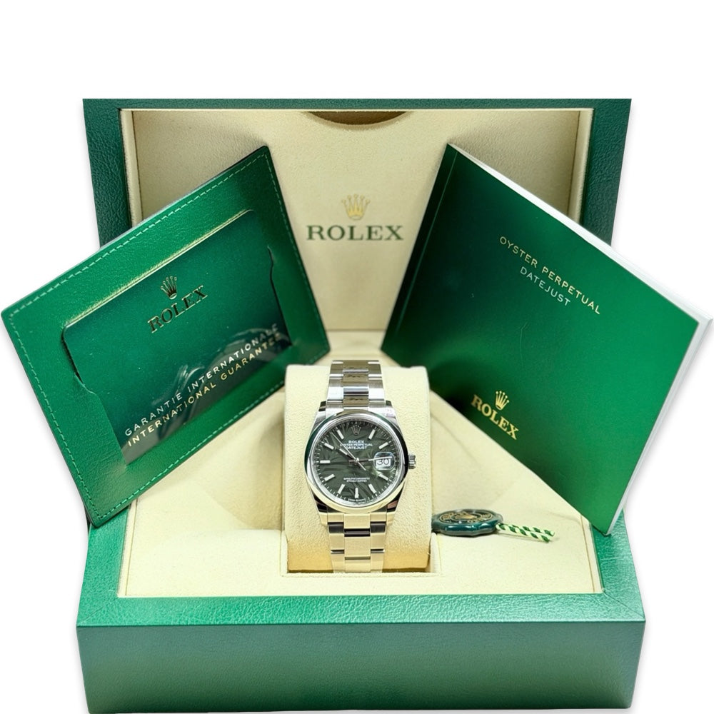 Rolex Datejust 36 Olive Green Palm - 126200