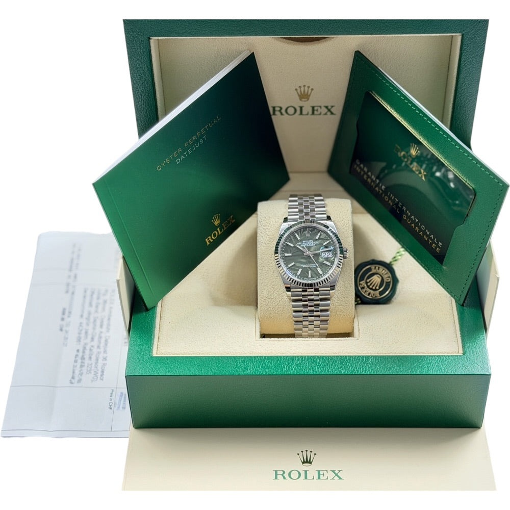 Rolex Datejust 36 Palm Grün - 126234
