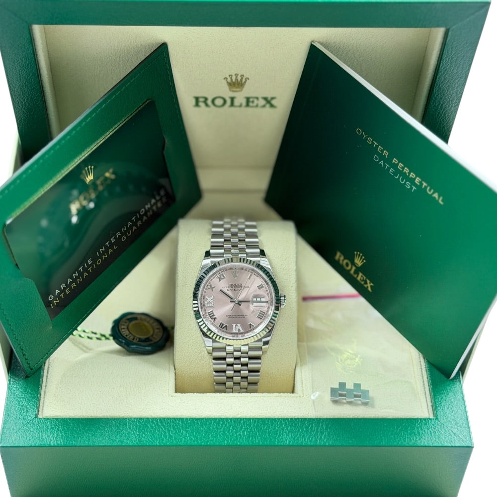 Rolex Datejust 36 Pink Diamanten - 126234