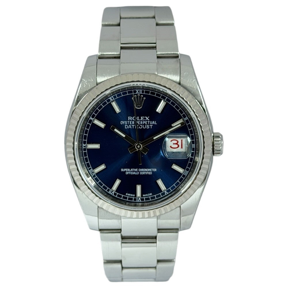 Rolex Datejust 36 blau - 116234 auf Stargold.ch erhältlich.