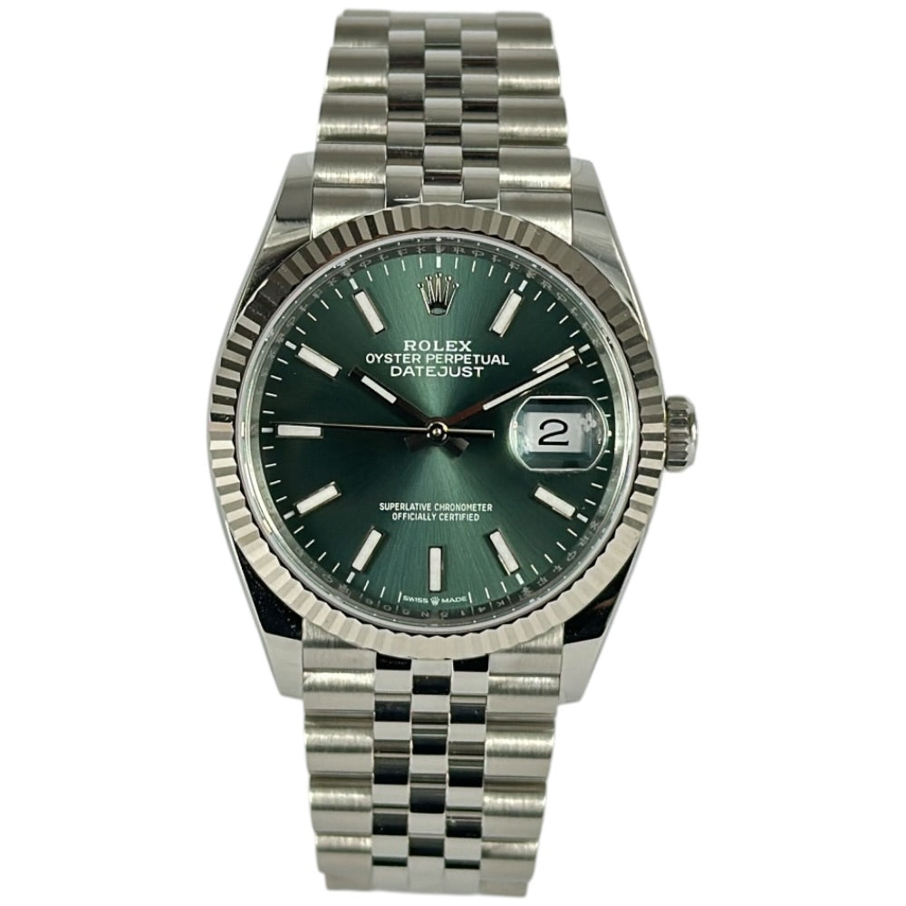 Rolex Datejust 36 grün - 126234 auf Stargold.ch erhältlich.