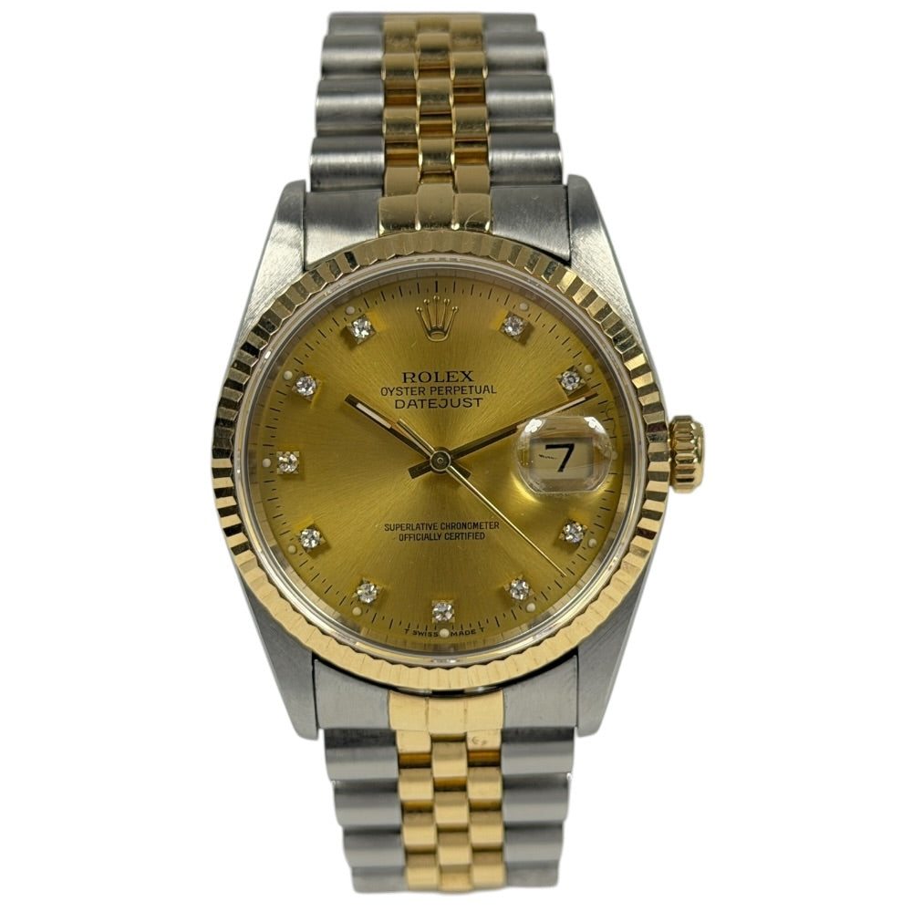 Rolex Datejust 36 mit Diamanten - 16233 auf Stargold.ch erhältlich.