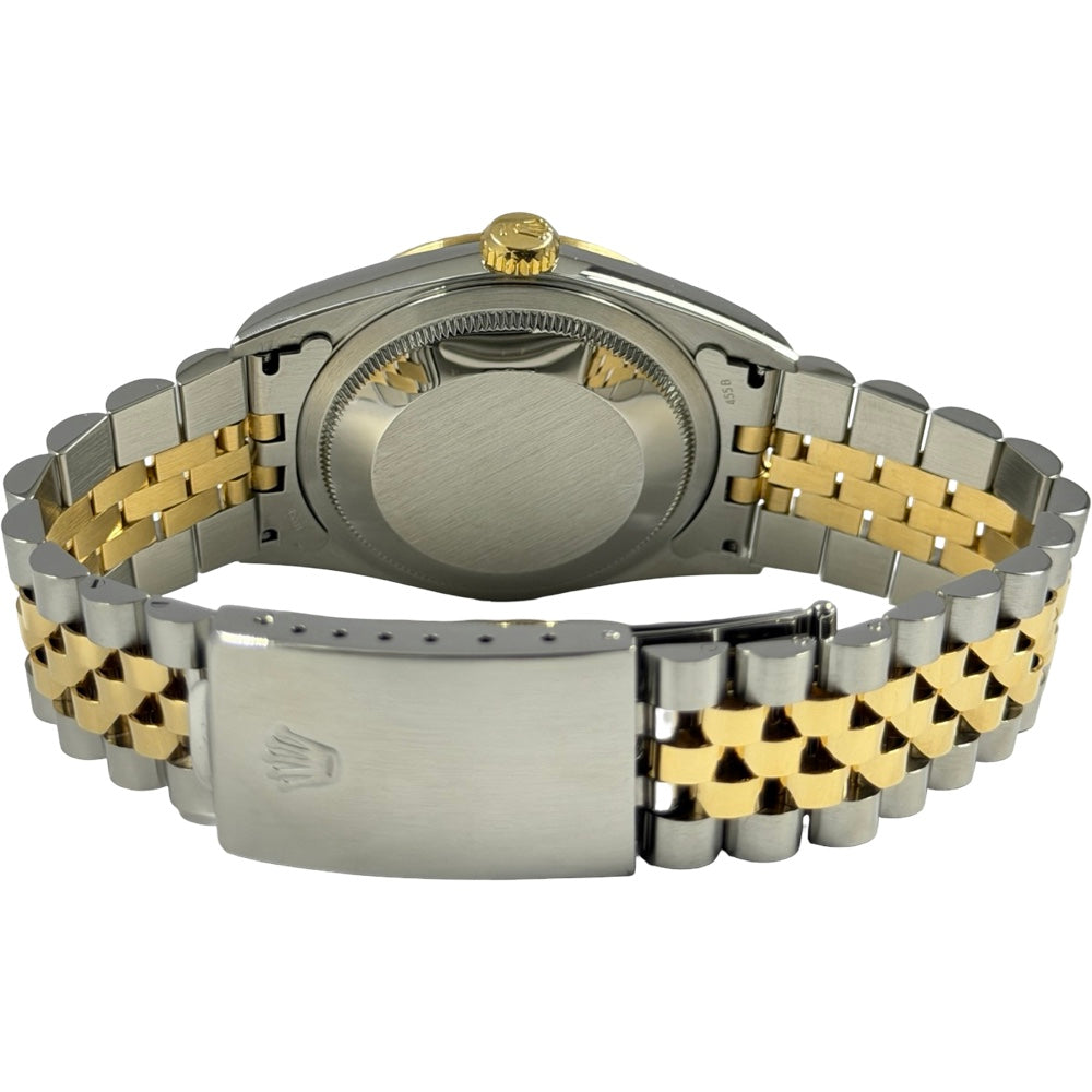 Rolex Datejust 36 schwarz mit Diamanten - 16233
