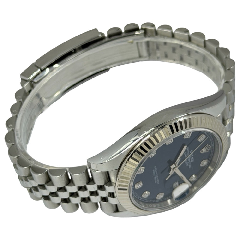 Rolex Datejust 41 Blau mit Diamond - 126334
