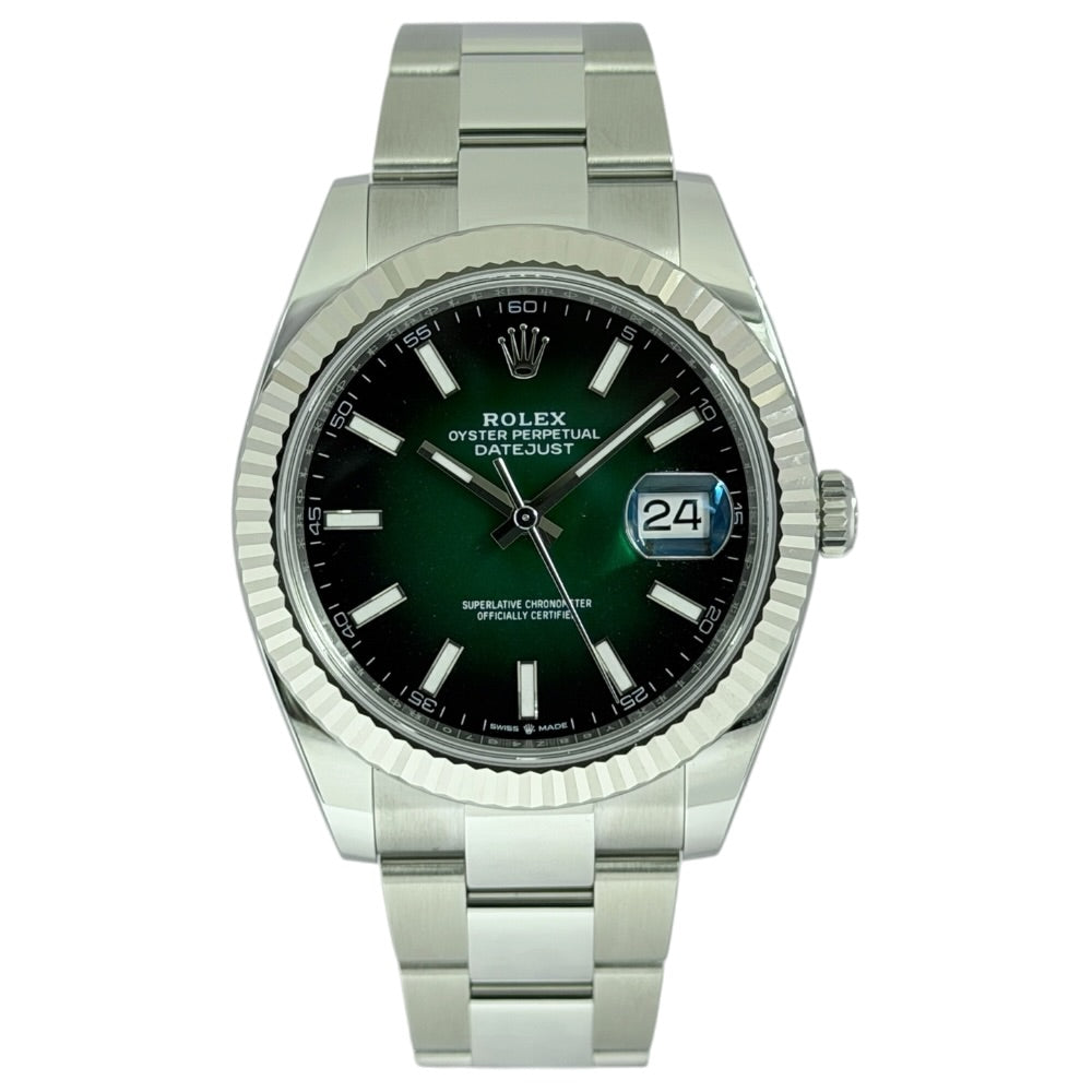 Rolex Datejust 41 Ombré Green - 126334 auf Stargold.ch erhältlich.