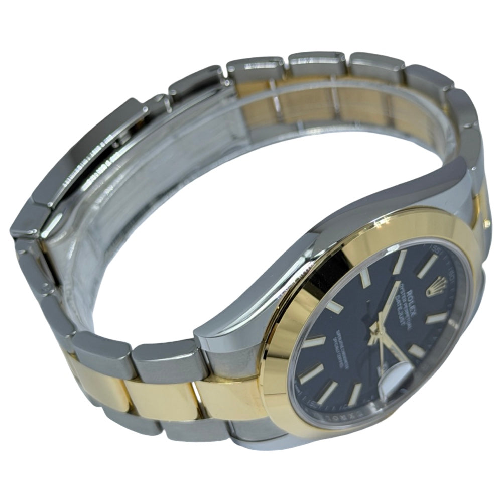 Rolex Datejust 41 black Dial 18K Gold/Stahl - 126303