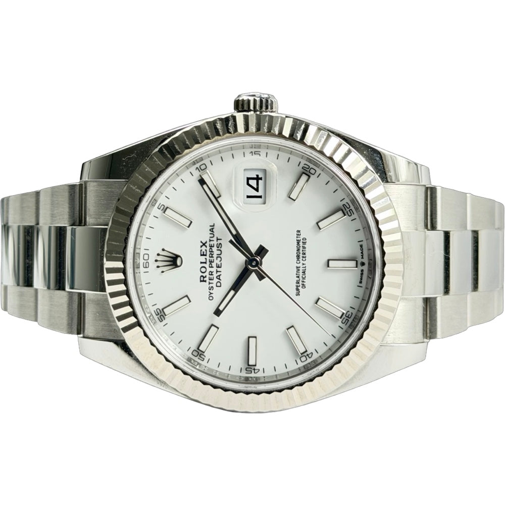 Rolex Datejust 41 weiss - 126334