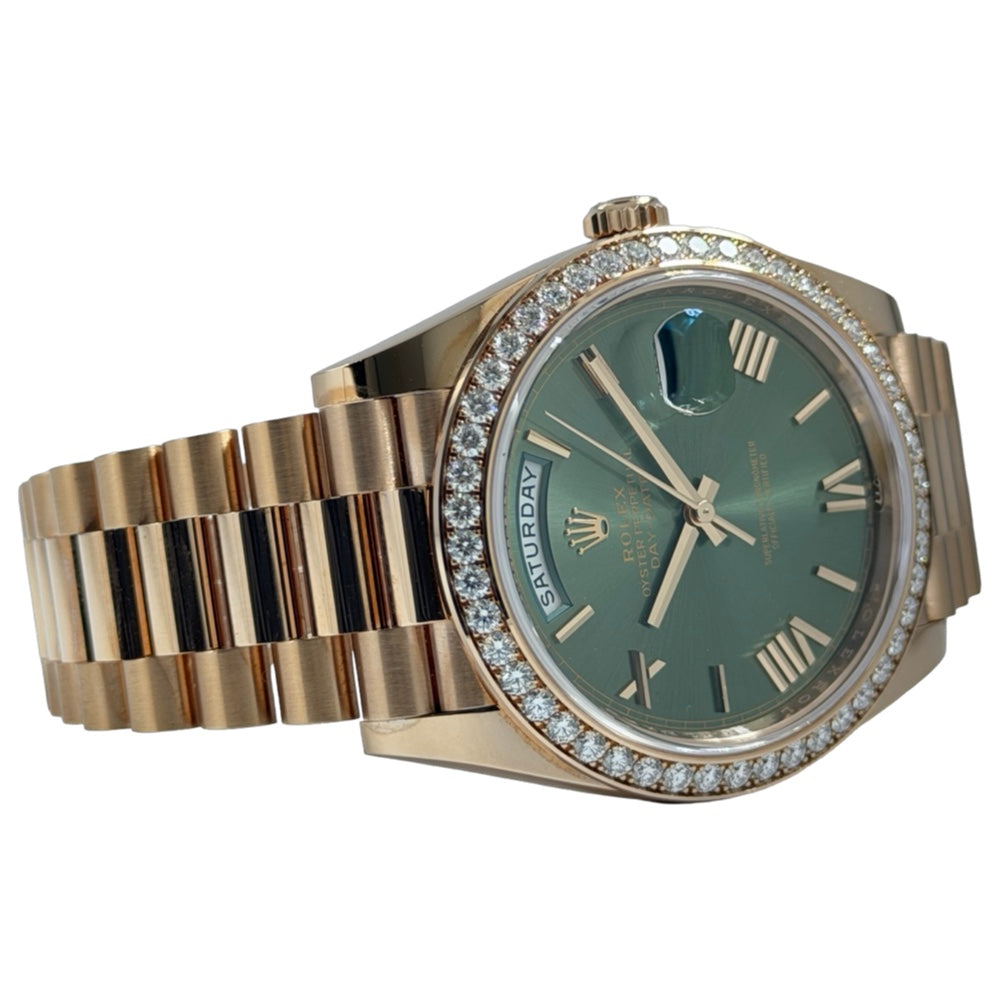 Rolex Day-Date 40 Green Dial Diamond - 228345RBR