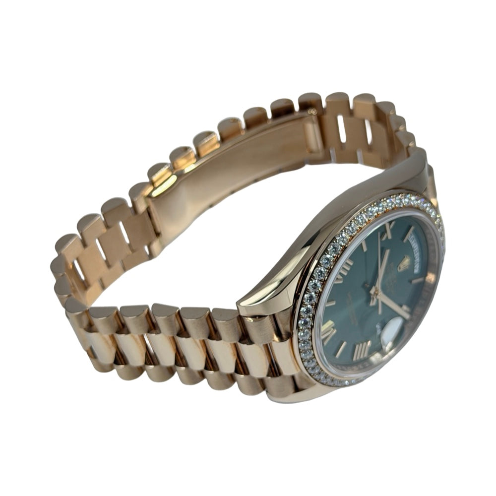 Rolex Day-Date 40 Green Dial Diamond - 228345RBR