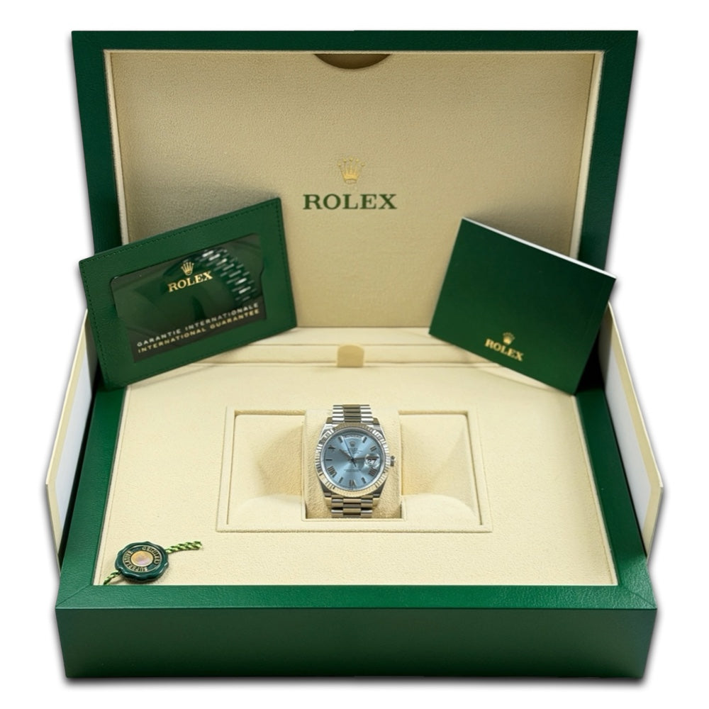 Rolex Day-Date 40 Platin Ice Blue - 228236