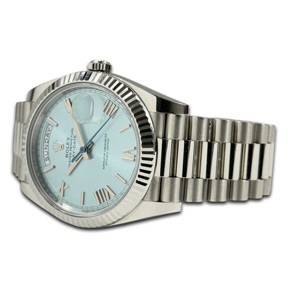 Rolex Day-Date 40 Platin Ice Blue - 228236