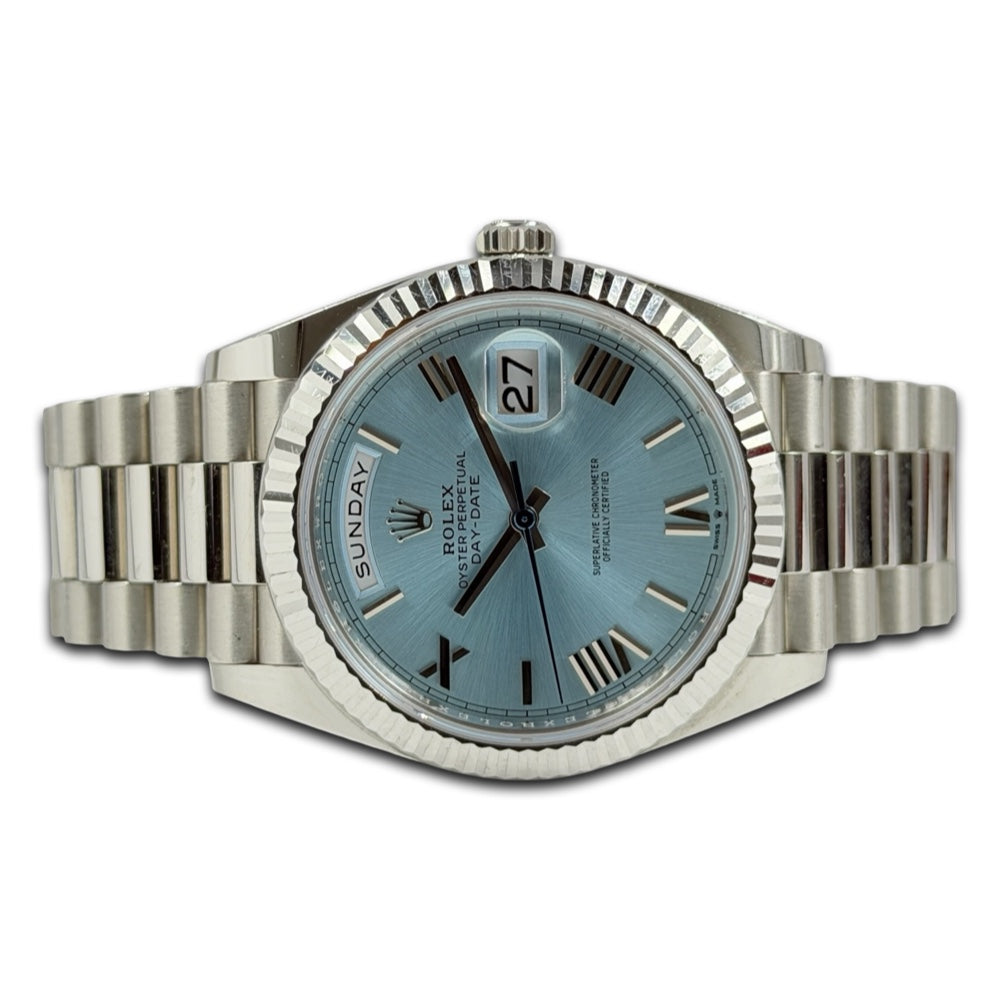 Rolex Day-Date 40 Platin Ice Blue - 228236