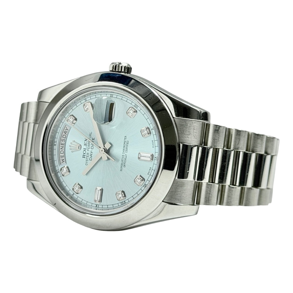 Rolex Day-Date II Platin Ice Blue Diamond - 218206