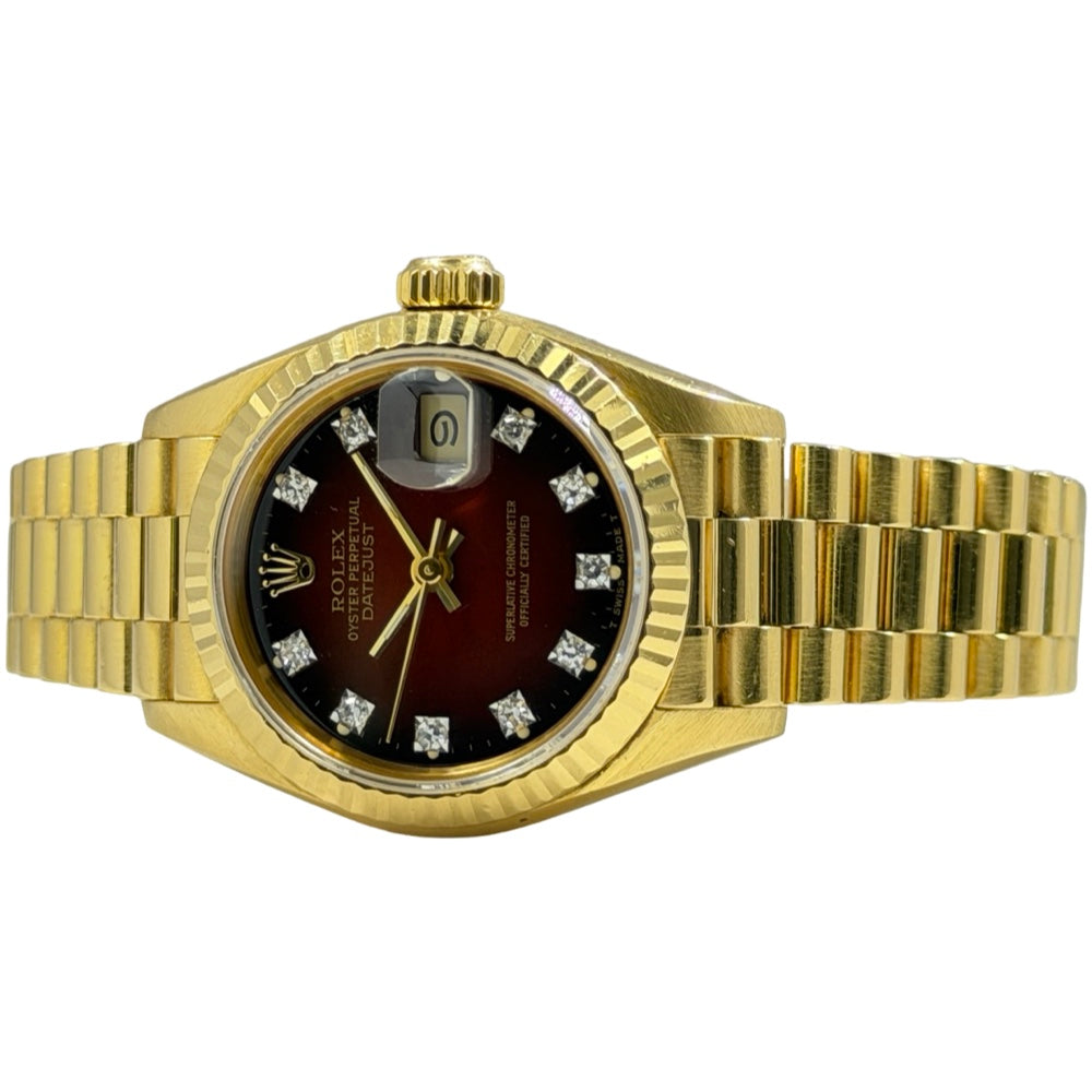 Rolex Lady-Datejust Ombre Rot 26 - 69178
