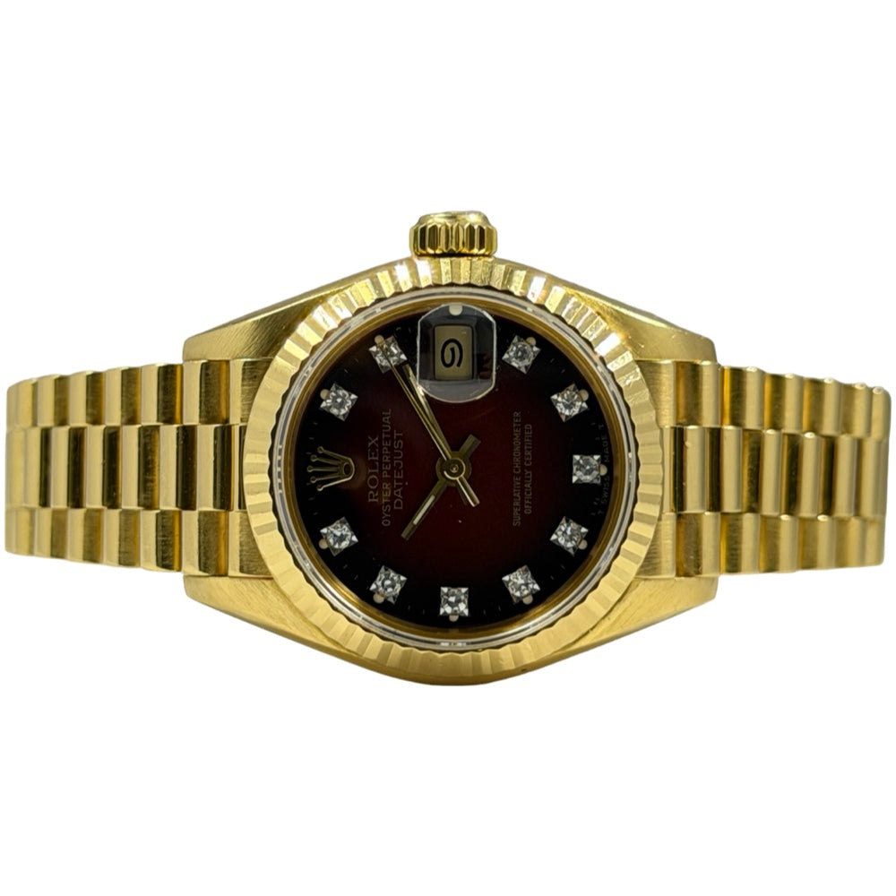Rolex Lady-Datejust Ombre Rot 26 - 69178