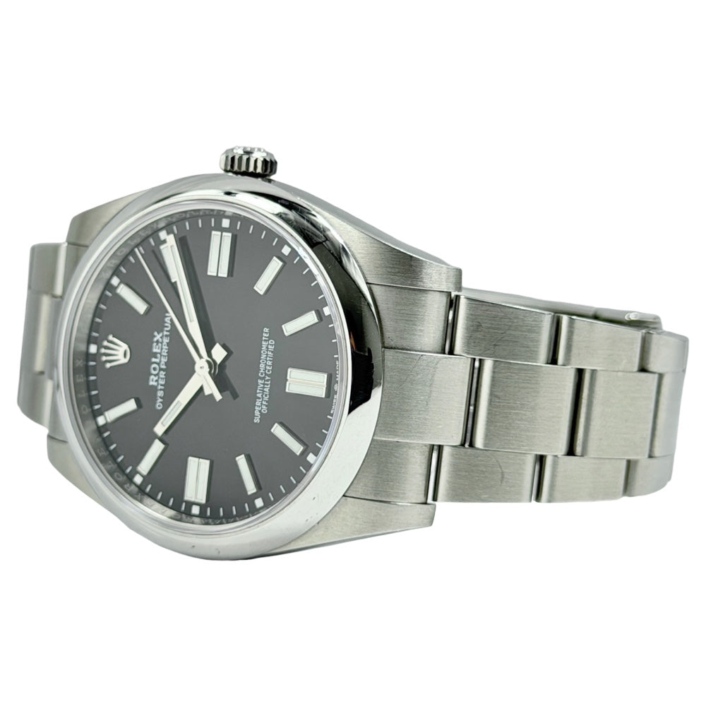 Rolex Oyster Perpetual Schwarz 41 - 124300
