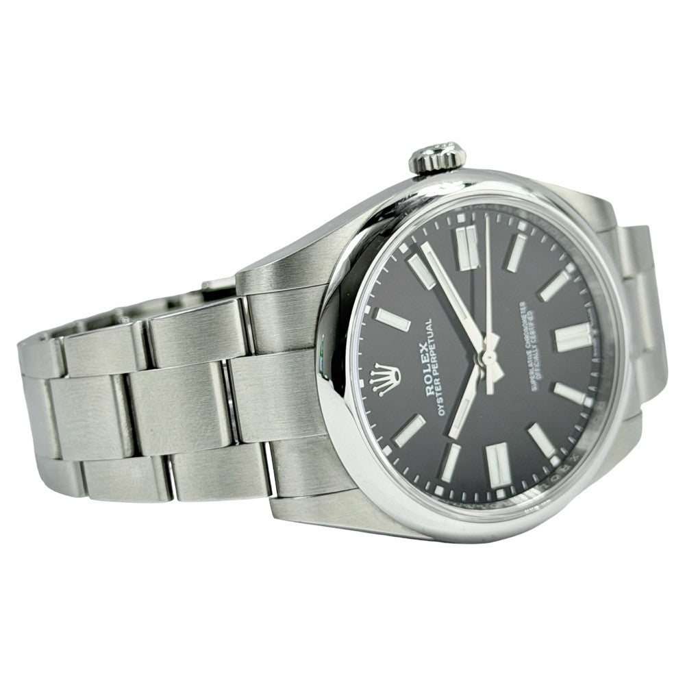 Rolex Oyster Perpetual Schwarz 41 - 124300